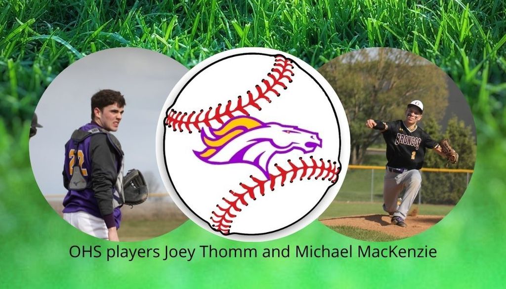 OHS baseball Joey Thomm & Michael MacKenzie