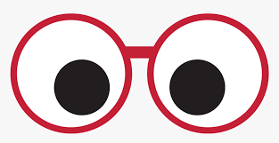 cartoon eyes with glasses clipart