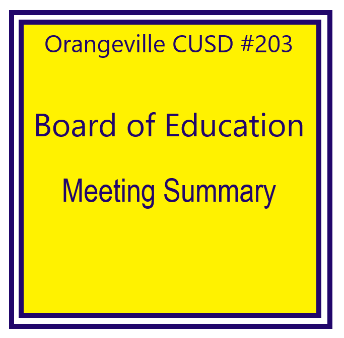 Board of Education Meeting Summary