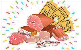 Meat raffle clipart