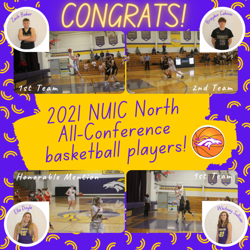 NUIC North All Conference basketball