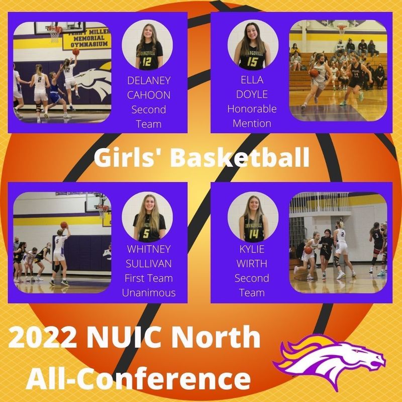 All-Conference Girls Basketball 2022 Collage