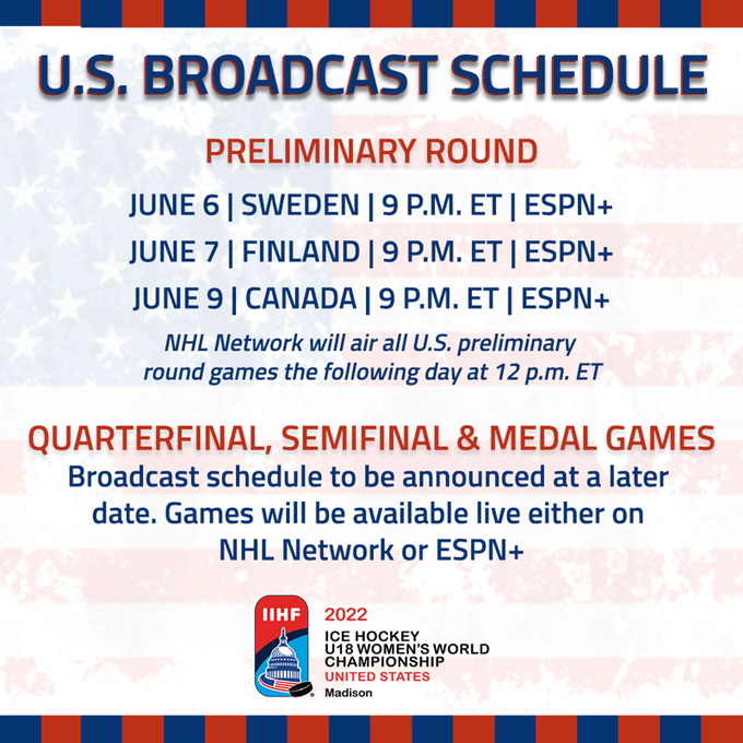 US Broadcast schedule